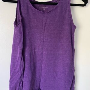 Eileen Fisher petite medium purple tank top